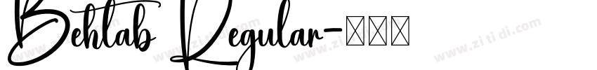 Behtab Regular字体转换
